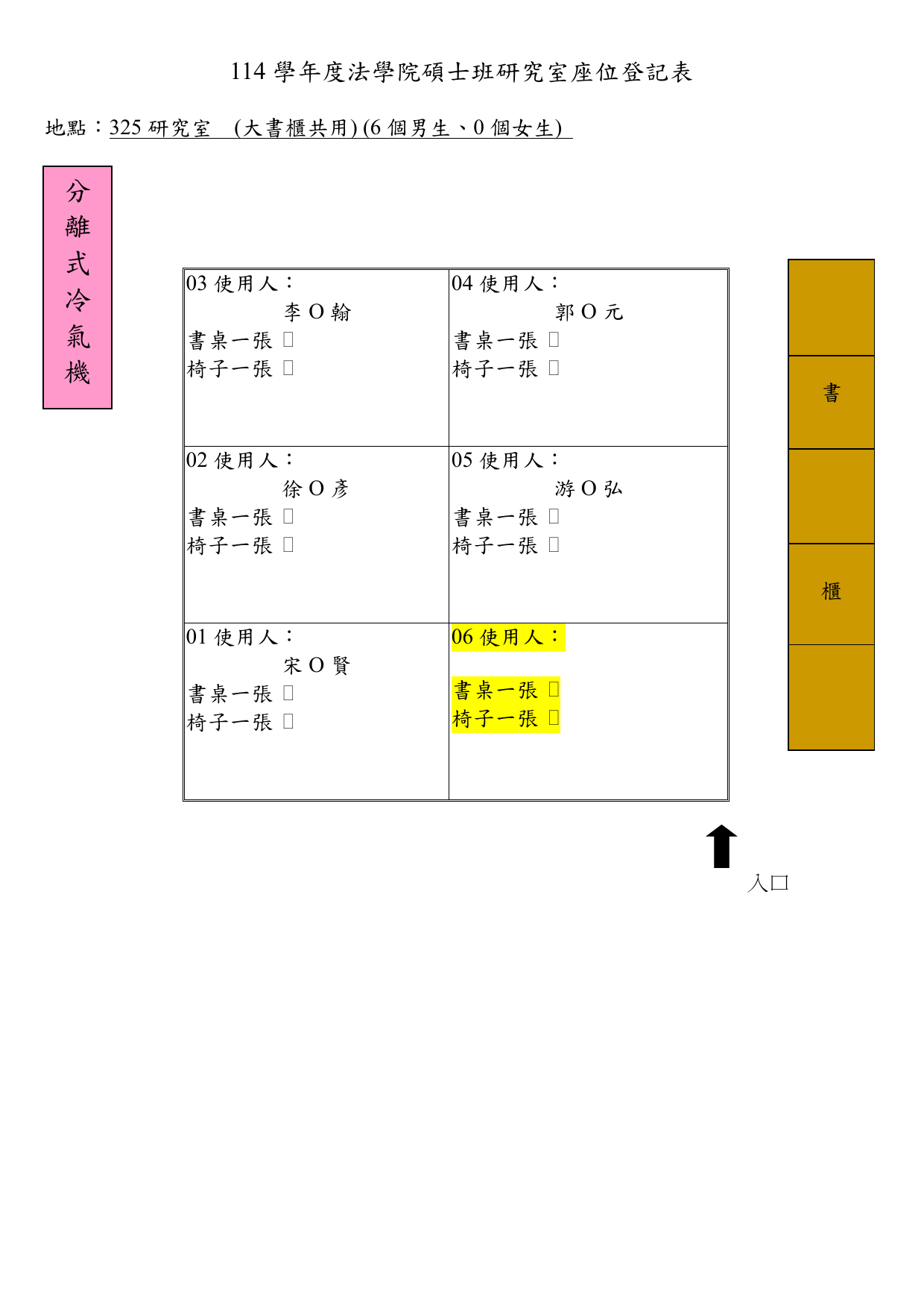 研究室R325位置圖